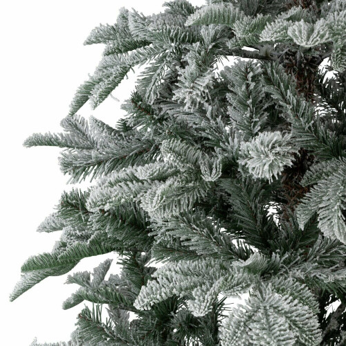 Home 6ft Snowy Natural Cluster Christmas Tree - Green 1