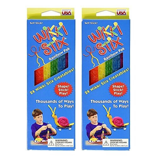 Brainbox Wikki Stix Rainbow Pack Games 2PACK