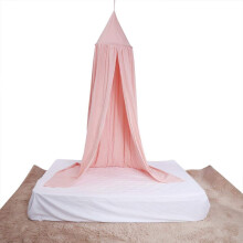 Round Dome Hanging Bed Canopy Mosquito Net Curtain for Baby Kids Playing Sleeping Room Décor Multicolor(Pink)