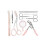 10Pcs Eyebrow Vibrassa Scissor- Pink 1