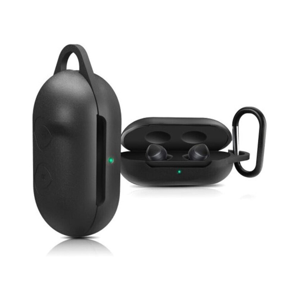 Durable Headphones Silicone Case With Carabiner For Samsung Galaxy Buds Black 616908298960