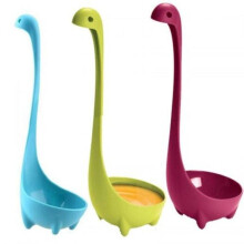 3 Pcs Kitchen Supplies Dinosaur Spoons Soup Loch Ness Ladle Long Handle Spoon- Multi-A