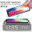 Led Display Wireless Charger Desk Bedside Table Alarm Clock 3