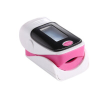 (Pink) Blood Pressure Monitors Fingertip Heart Rate Monitor With Pulse Oximeter