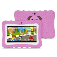 (Pink) Kid's Tablets & Computers Colourful 7-Inch Android Tablet With Protective Case For Children