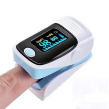 (Lake Blue) Blood Pressure Monitors Fingertip Heart Rate Monitor With Pulse Oximeter