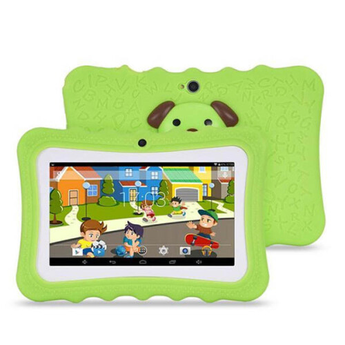 (Green) Kid's Tablets & Computers Colourful 7-Inch Android Tablet With Protective Case For Children