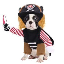 (Pirate, L) Halloween And Christmas Costumes For Dogs