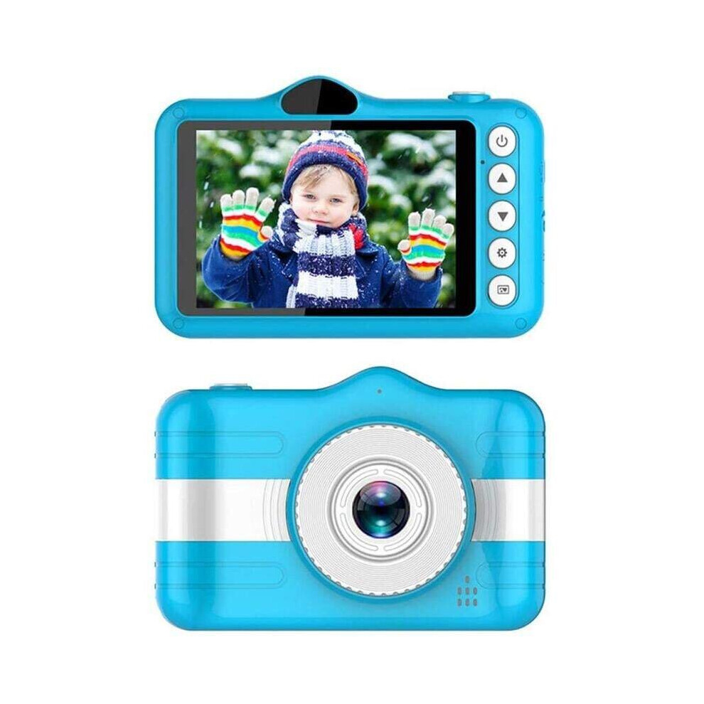 (Blue) Action Cameras 3.5 Inch Mini Cute Digital Camera For Kids 12Mp 1080Phd Photo Video Camera