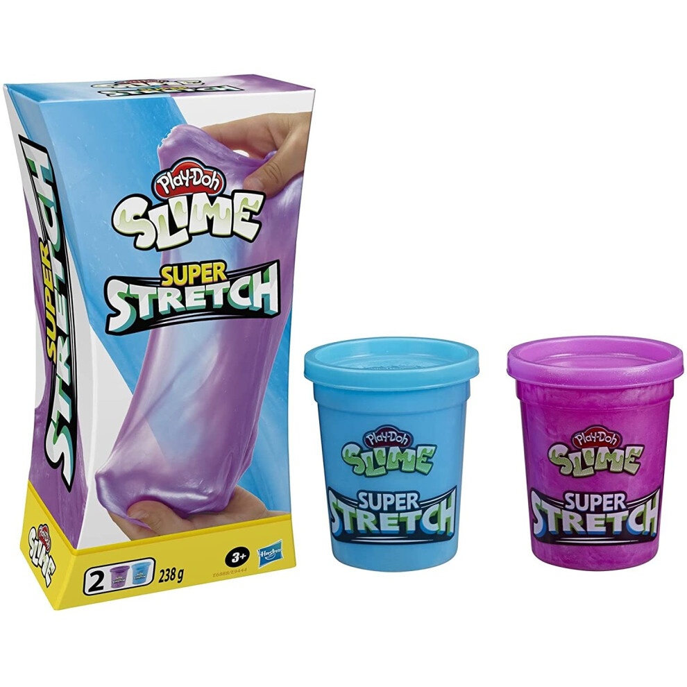 Play-Doh Super Stretch And 2 Pack Purple/Blue