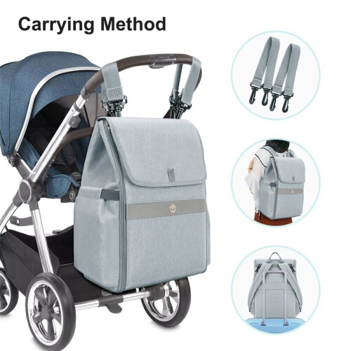 Ranpo 2021 New Mommy Bag Diaper Bag Backpack Muilti-Function 2