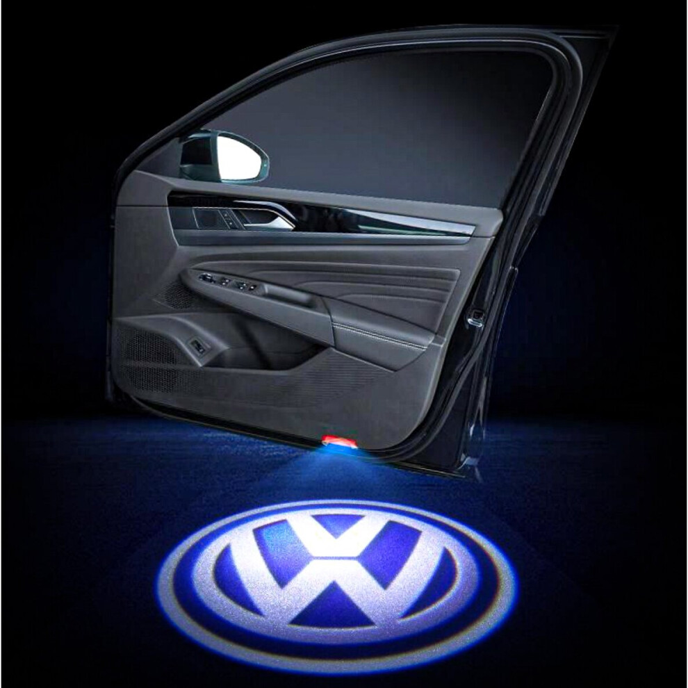 Modifix_co_uk Vw Door Card 2X Led Projector Puddle Vw Passat Tiguan Touareg Golf Jetta Sharan Scirocco Eos Light 071118192772