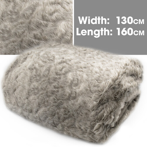 Dreamcatcher Grey Faux Fur Electric Heated Throw 160 x 130cm on OnBuy