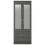 RD Furniture Ready assembled Classic 2 Door 2 Drawer Mirrored Wardrobe Grey 1