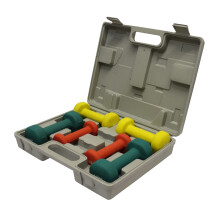 Neoprene Dumbbell Set Ladies Hand Weights with Carry Case 6kg
