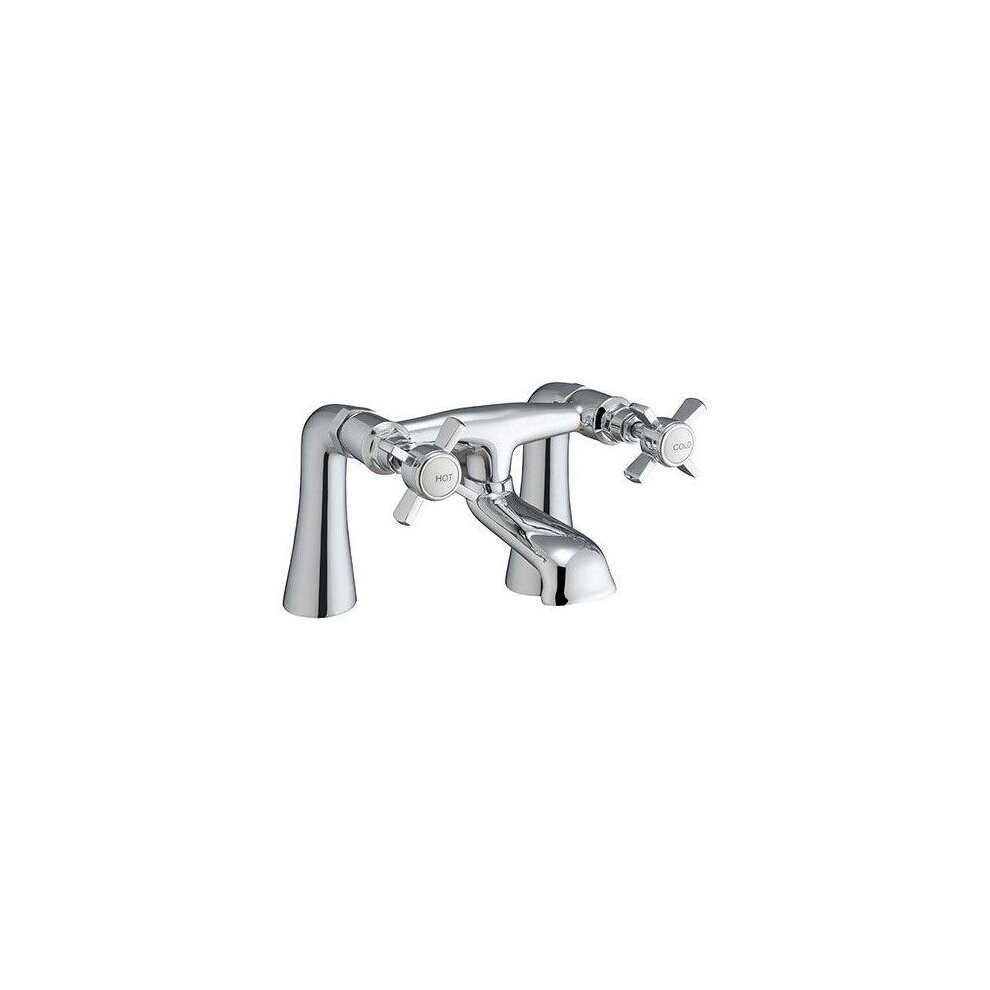 Edwardian Hot & Cold Twin Basin Taps Chrome