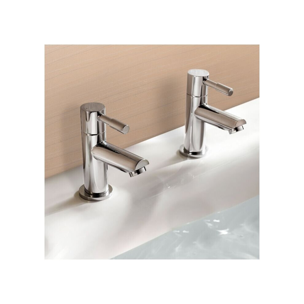 Marc Twin Hot & Cold Bath Taps Chrome