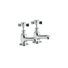 Edwin Hot & Cold Traditional Twin Bath Taps