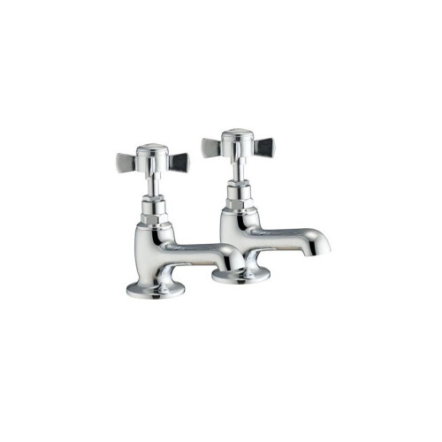 NES Home Edwin Hot & Cold Traditional Twin Bath Taps
