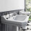 NES Home Edwardian Hot & Cold Twin Basin Taps Chrome 2