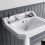 NES Home Edwardian Hot & Cold Twin Basin Taps Chrome 3