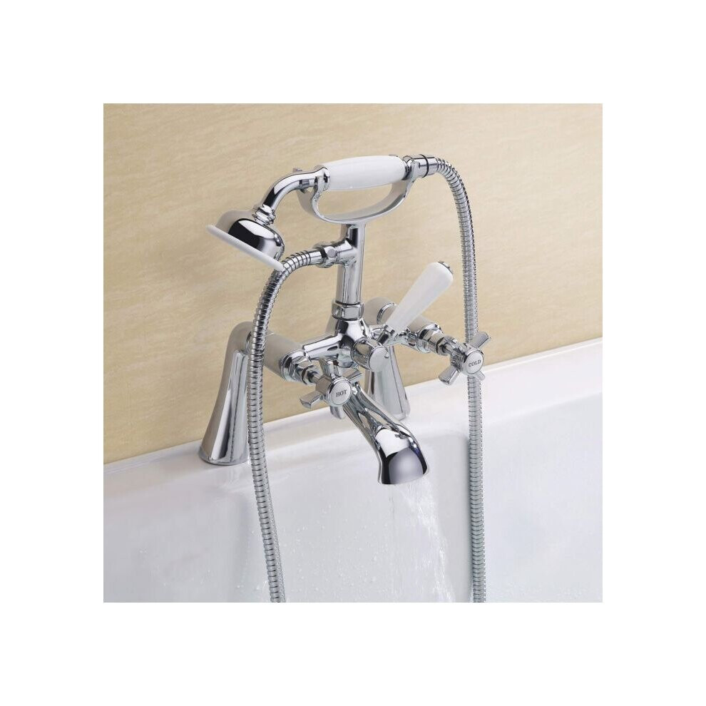 Edwardian Bath Shower Mixer Tap Chrome