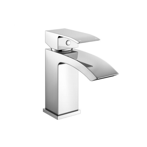NES Home Modern Chrome Bathroom Waterfall Basin Mono Mixer Tap 1