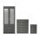 RD Furniture Ready-Assembled Wardrobe, Chest & Bedside Set 1