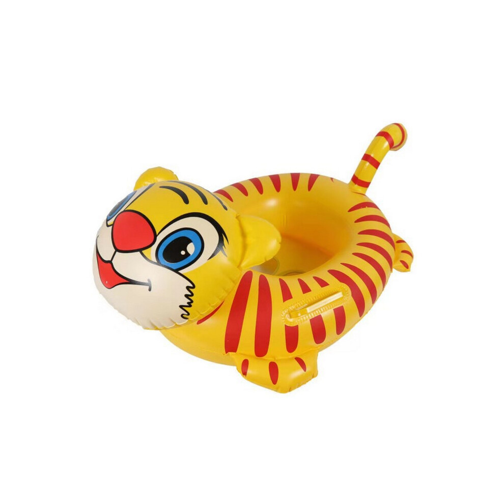 Tiger Inflatable Pool Swimming Ring Floating Baby Kids Seat Boat