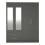 RD Furniture Ready assembled Classic 4 Door 2 Drawer Mirrored Wardrobe Grey 1