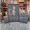 RD Furniture Ready assembled Classic 3 Door 3 Drawer Combi Mirrored Wardrobe Grey 2