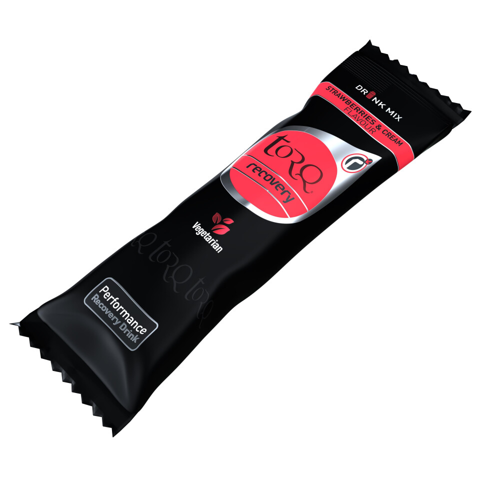 Torq (50 G, Strawberries & Cream) Recovery Drink Single Serve Sachets - Pack Of 10