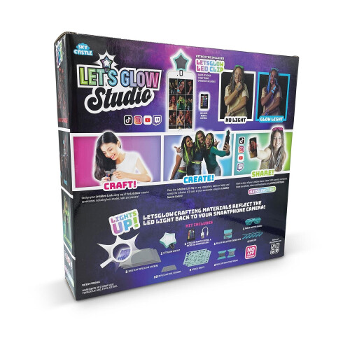 Let's Glow Studio Lets Glow LED Clip with Lights Up Reflective Material 1