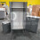 RD Furniture Ready assembled 3 Pcs Classic 2 Door Mirrored Wardrobe, Chest And Bedside Set Grey 3