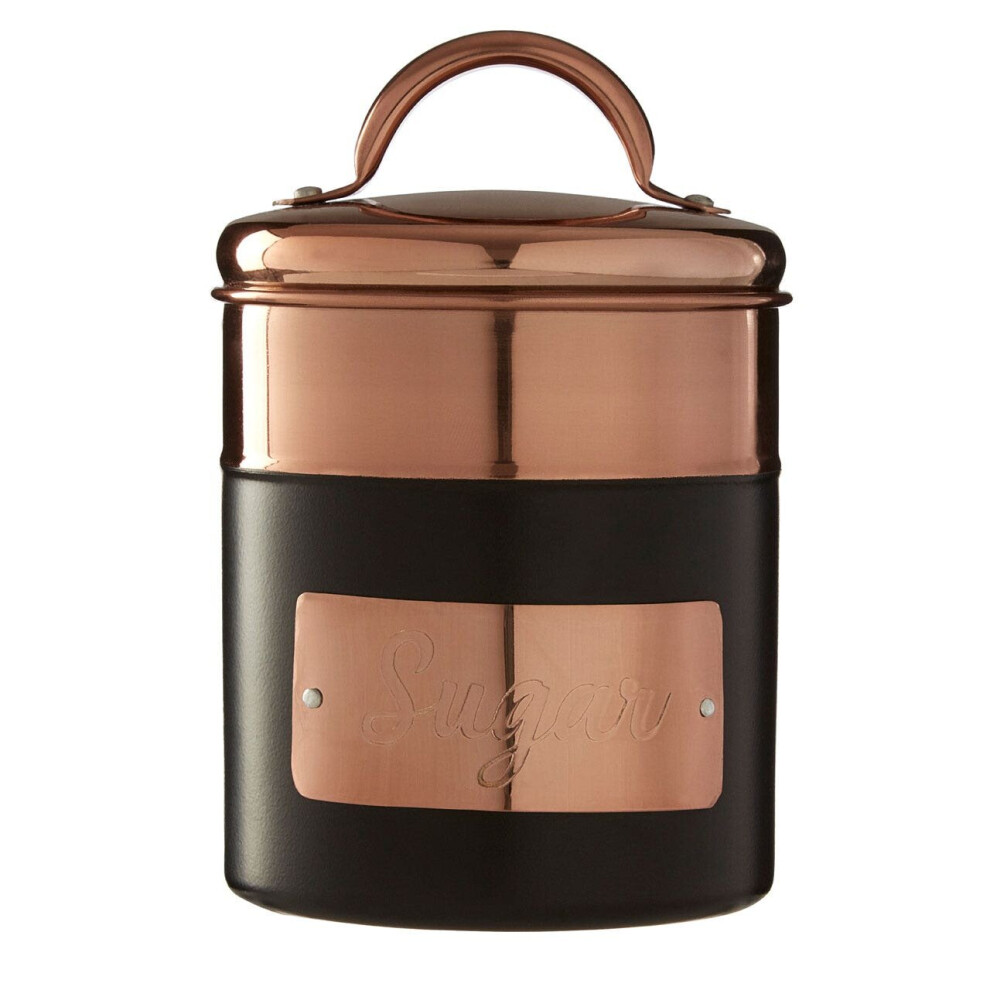 Premier Housewares Prescott Charcoal / Copper Sugar Canister