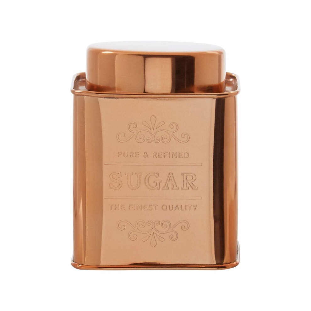 Maison by Premier Chai Square Copper Finish Sugar Canister