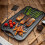 Pre-Seasoned Cast Iron Griddle Tray - Double Sided 3