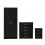 RD Furniture Ready-Assembled 3-Piece Classic Black Wardrobe, Chest & Bedside Set 1