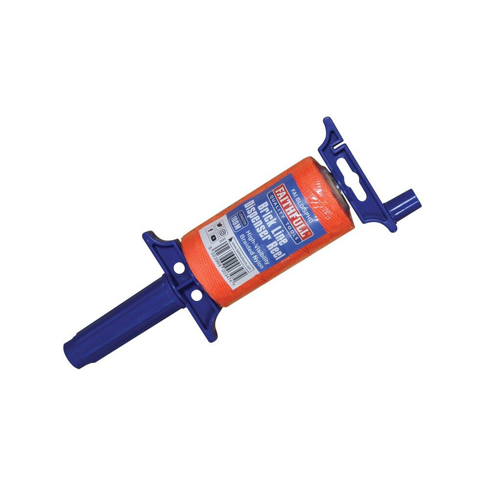 Faithfull Brick Line Dispenser Reel With Hi-Vis Line 100m (330ft)