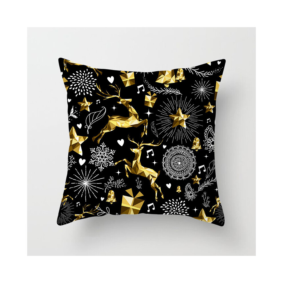 (8) Christmas Series Black Decorative Pillow Case Cushion Cover-image-OPC-P8FKQM6-NEW