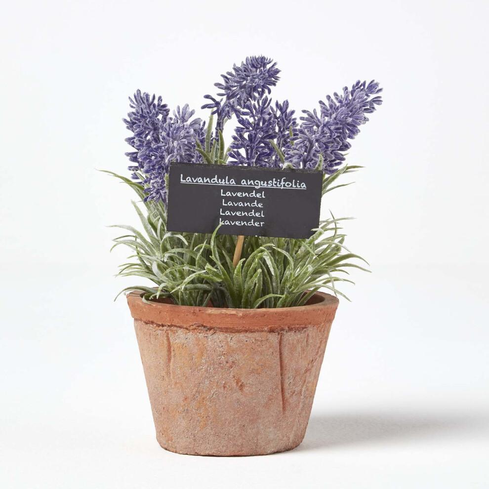 Homescapes Artificial Plant In Decorative Pot Lavender