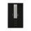 RD Furniture Ready assembled Classic 3 Door 3 Drawer Combi Mirrored Wardrobe Black 1