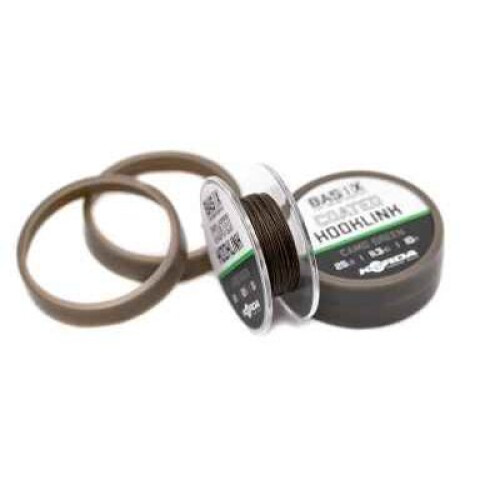 (25lb) Korda Basix Coated Hooklink Camo Green 10m