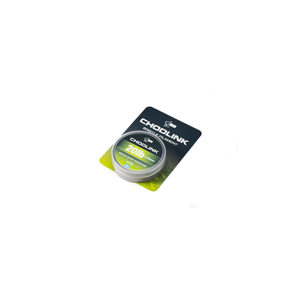 (30lb) Nash Chod Link Super Stiff Hook Link 20m