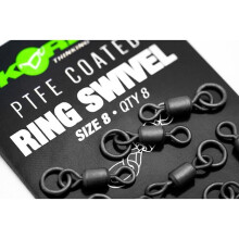(Size 8) Korda PTFE Ring Swivels