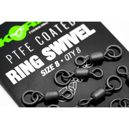 (Size 8) Korda PTFE Ring Swivels