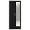 RD Furniture Ready assembled Classic 2 Door Mirrored Wardrobe Black 1