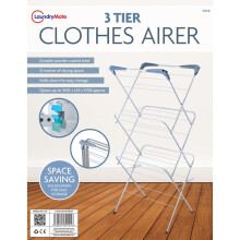 3 Tier Indoor Folding Clothes Airer Laundry Hanger Dryer Rack