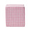 Homescapes (Pink) Gingham Check Cotton Cube Pouffe 36 x 36 x 38 cm 1