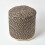 Homescapes (45 x 40 cm) Black and Cream Bean Footstool with Aztec Pattern 3